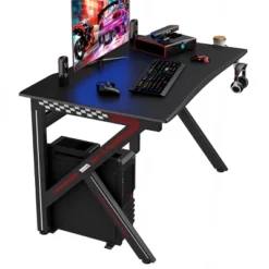 Costway Gaming Desk Gamers Computer Table E-Sports K-Shaped W/ Cup Holder Hook Home New -Costway GUEST f3fc2af8 bed1 4946 a6c5 f9539e40dd6d