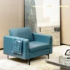 Costway Modern Leathaire Fabric Accent Armchair Single Sofa W/ Side Storage Pocket -Costway GUEST f433d091 59f3 4f01 9b32 dc0898f93769