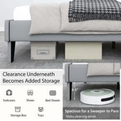 Costway Full/Qween/Twin Size Upholstered Platform Bed Frame Velvet Headboard Mattress Foundation -Costway GUEST f43bc09d 5d54 4a9b 9376 7074eda88f59