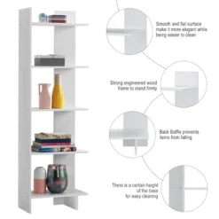 Costway 5-Tier Bookcase Storage Open Shelves Display Unit Room Divider -Costway GUEST f43fbc1c a9e1 4f55 a8d2 642c7b26ddd6