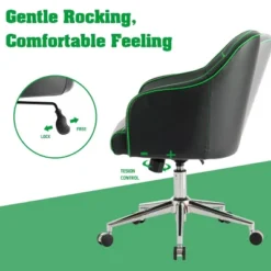 Costway Office Chair Task Desk Swivel Adjustable Height W/ Massage Lumbar Support BlueGreen -Costway GUEST f49b2b1d 2b32 4588 b694 4e716f85cf4f