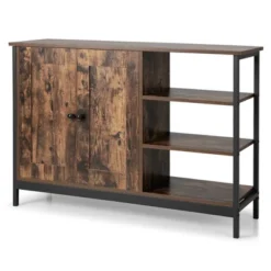 Costway 2-Door Industrial Kitchen Storage Cabinet Buffet Sideboard Open Shelves 15 Costway 2-Door Industrial Kitchen Storage Cabinet Buffet Sideboard Open Shelves -Costway GUEST f51f5d0b fdf0 434c a57f 19c049be6fc4