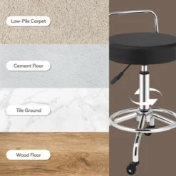 Costway Pneumatic Work Stool Rolling Swivel Task Chair Spa Office Salon W/Cushioned Seat 18 Costway Pneumatic Work Stool Rolling Swivel Task Chair Spa Office Salon W/Cushioned Seat -Costway GUEST f56d0767 454c 4c94 b43d b2b92fa24de6