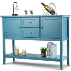 Costway Sideboard Buffet Table Wooden Console Table W/ Drawers & Storage Cabinets Blue/Brown/Gray/Beige -Costway GUEST f581327b d1e2 4645 bfbf 67d8eb6b3fc9