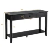 Costway Console Table With Drawer Shelf 2 Tier Sofa Side Accent Table Black -Costway GUEST f59ede66 9e58 4a3c 8b4d 1987cefce930