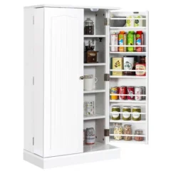 Costway 41'' Farmhouse Kitchen Pantry Storage Cabinet W/Doors Adjustable Shelves -Costway GUEST f6281ecf acd4 4093 aa38 90a9a0970945