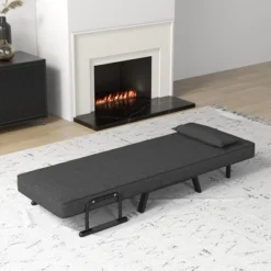 Costway Folding 5 Position Convertible Sleeper Bed Armchair Lounge Couch W/ Pillow -Costway GUEST f7059c04 c9f9 476c bf45 c31826d8902e