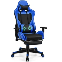 Costway Massage Gaming Chair Reclining Racing Office Computer Chair With Footrest WhiteBluePinkRed 26 Costway Massage Gaming Chair Reclining Racing Office Computer Chair With Footrest WhiteBluePinkRed -Costway GUEST f7575614 79bb 4726 94e3 d123d902e0d4
