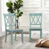 Costway Set Of 2 Wood Dining Chair Cross Back Dining Room Side Chair Mint Green Home Kitchen -Costway GUEST f7c8108b 86c6 431c 8eb4 6be4e39f8a65