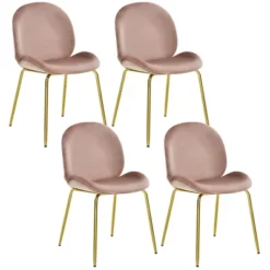 Costway 4PCS Velvet Dining Chair Accent Leisure Chair Armless Side Chair 27 Costway 4PCS Velvet Dining Chair Accent Leisure Chair Armless Side Chair -Costway GUEST f8ba32fa c81f 4ec2 a2fb 4c1b6dd33f1f