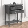 Costway Console Entryway Table W/ 3 Drawers Open Shelf For Hallway Living Room Dark Grey -Costway GUEST f8e69a5f 9fae 4214 8dda 85ac2bf77380