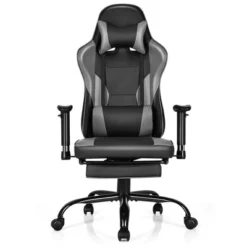 Costway Gaming Chair Racing High Back Office Chair W/ Footrest Black 18 Costway Gaming Chair Racing High Back Office Chair W/ Footrest Black -Costway GUEST f93cae48 20a7 4453 8f0b 9be38a4bc623