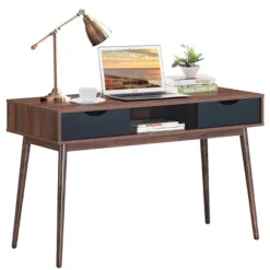 Computer Desk PC Laptop Writing Table Study Workstation Home W/ Drawers & Shelf -Costway GUEST fa2f9c2e 4490 4e78 b8b2 05058fe84d08