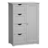 Costway Wooden 4 Drawer Bathroom Cabinet Storage Cupboard 2 Shelves Free Standing -Costway GUEST fa58b754 4afb 4b5a 9146 b5e79ff76319