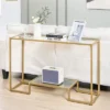 Costway 48'' 2-Tier Console Entryway Behind Couch Table For Living Room Hallway 2 Costway 48'' 2-Tier Console Entryway Behind Couch Table For Living Room Hallway -Costway GUEST fc667284 f8c5 48fd afb2 76d4d2213470