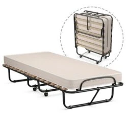 Costway Folding Rollaway Bed Extra Guest W/ Memory Foam Mattress 23 Costway Folding Rollaway Bed Extra Guest W/ Memory Foam Mattress -Costway GUEST fc8d1416 cf69 4cba a017 2ce3b5a241f9