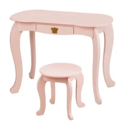Costway Kids Makeup Dressing Table Chair Set Princess Vanity & Tri-folding Mirror 21 Costway Kids Makeup Dressing Table Chair Set Princess Vanity & Tri-folding Mirror -Costway GUEST fcd88823 85c6 4948 b01a 1b53f3e98c60