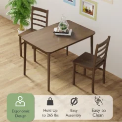 Costway Dining Chair Set Of 4 Modern Kitchen Wood Chairs W/ Solid Rubber Wood Structure -Costway GUEST fcfe93d5 fe88 400d 8842 fb2b09175f5f