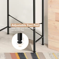 Costway 3-Tier Over-The-Toilet Storage Rack Bathroom Organizer Space Saver Rustic Brown -Costway GUEST fd9e2ec8 10a5 4047 84c1 9b6b6332d210