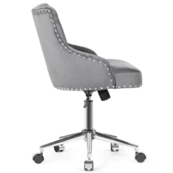 Costway Velvet Office Chair Tufted Upholstered Swivel Computer Desk Chair W/ Nailed Trim 14 Costway Velvet Office Chair Tufted Upholstered Swivel Computer Desk Chair W/ Nailed Trim -Costway GUEST fee60b73 ab14 4688 94e0 4ff6e127ee6f