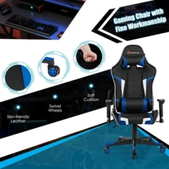 Costway Gaming Computer Desk&Massage Gaming Chair Set W/Monitor Shelf Power Strip 21 Costway Gaming Computer Desk&Massage Gaming Chair Set W/Monitor Shelf Power Strip -Costway GUEST ff7b965d f727 40cd ad8d 62739560d3a5