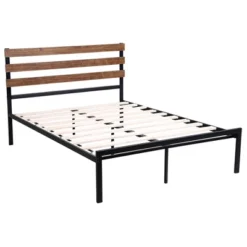 Costway Twin Size Metal Platform Bed Frame Mattress Foundation Wooden Headboard -Costway GUEST ff85fd01 912f 44aa 93a4 0f656bc25b09